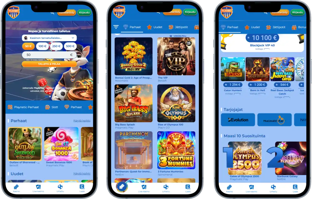 FeliceBet Casinon Mobiilisovellus