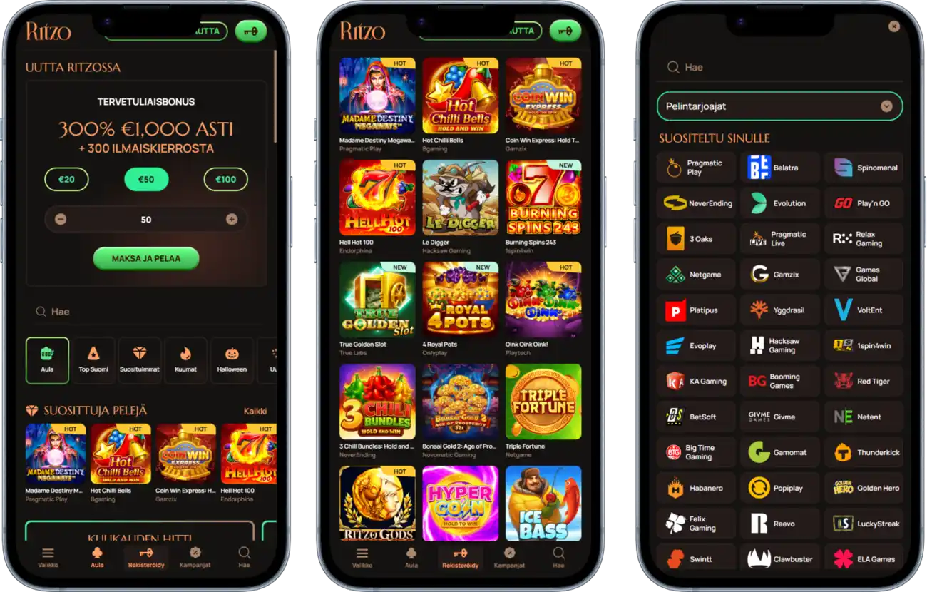 Ritzo Casinon Mobiilisovellus