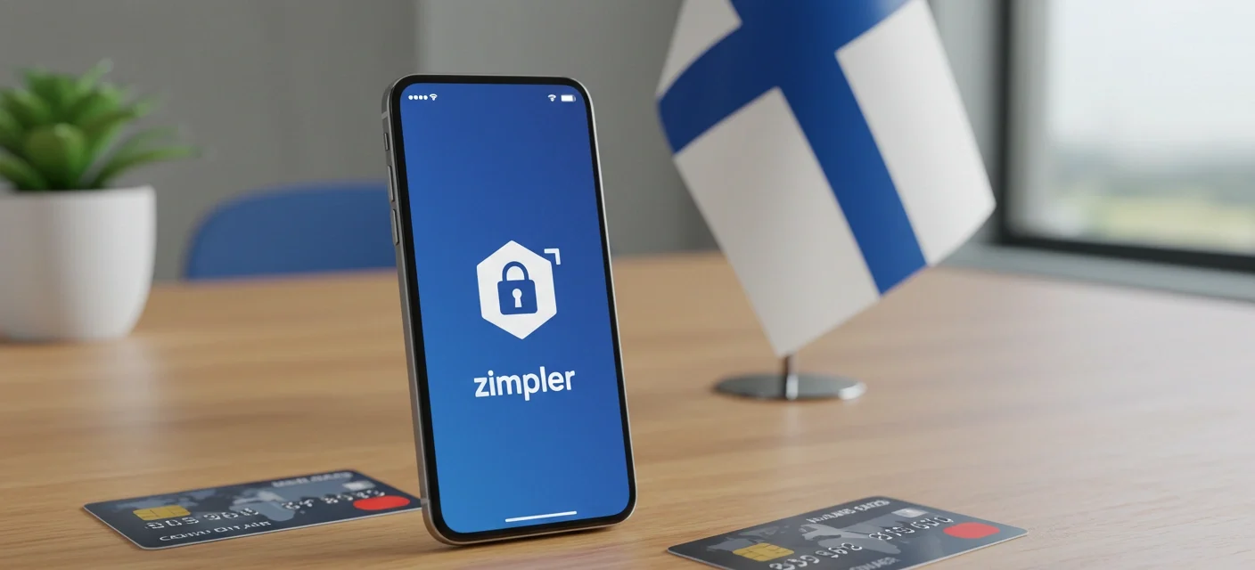 Zimpler-maksupalvelu älypuhelimessa suomalaisten pankkikorttien kanssa